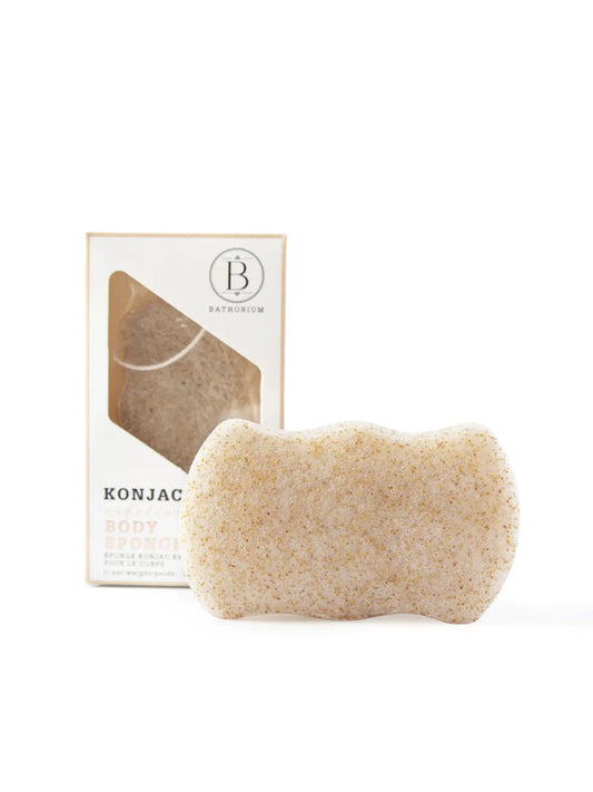 Konjac Walnut Shell Exfoliating Body Sponge