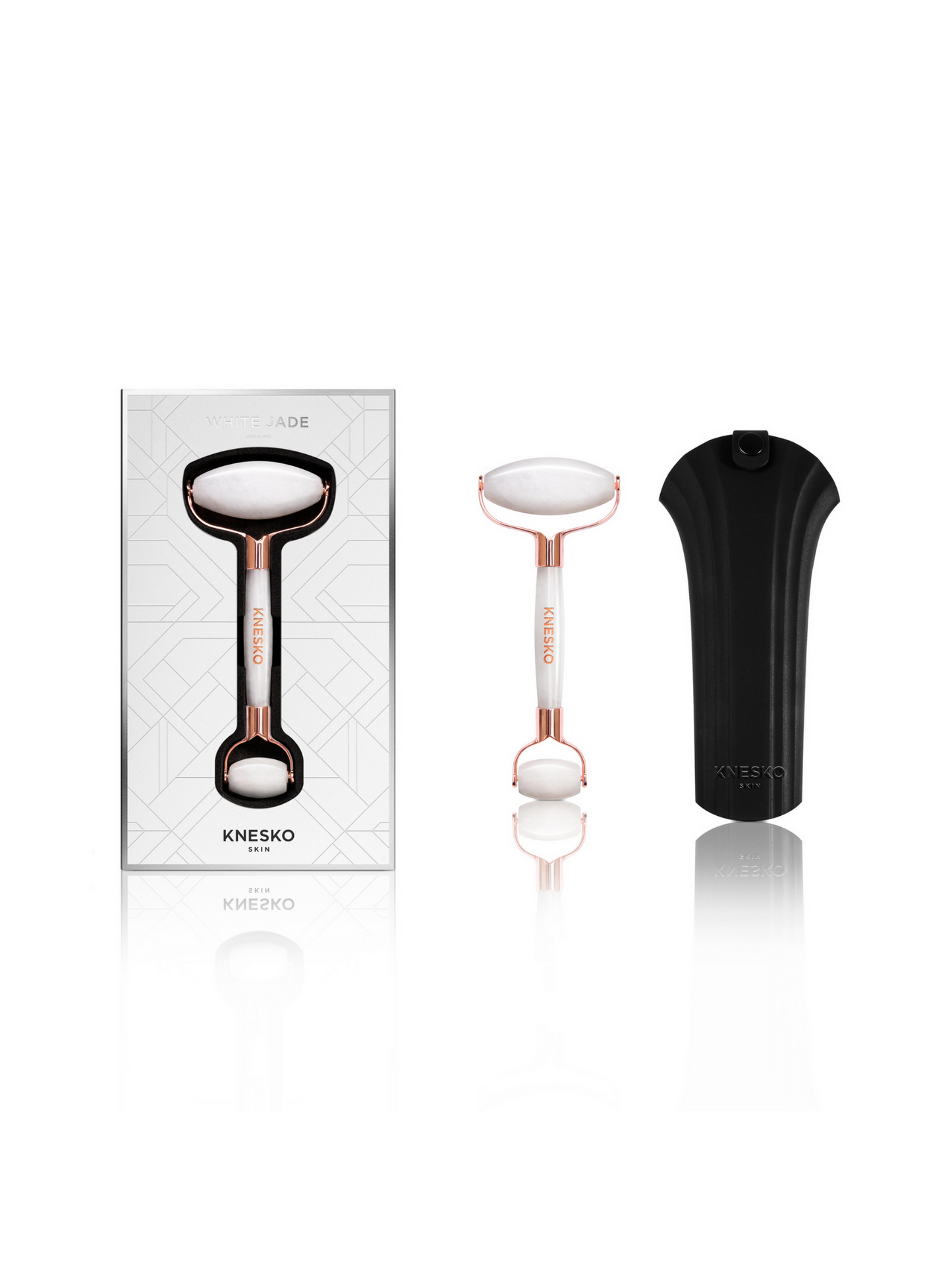 White Jade Gemstone Roller
